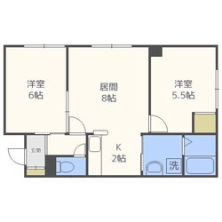 厚別中央ハイツの物件間取画像